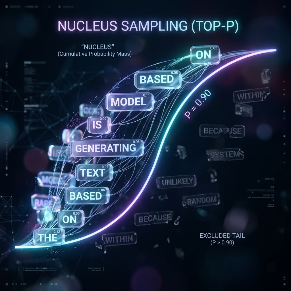 2. Top-P (Nucleus Sampling): Control Dinámico